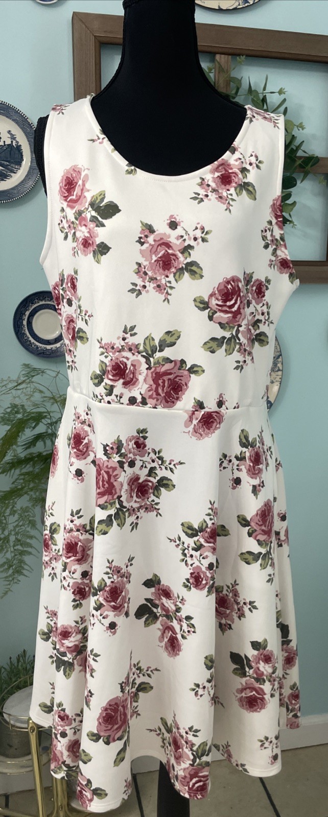 NWT Agnes & Dora Fisher Garden Floral Dress Pockets XL