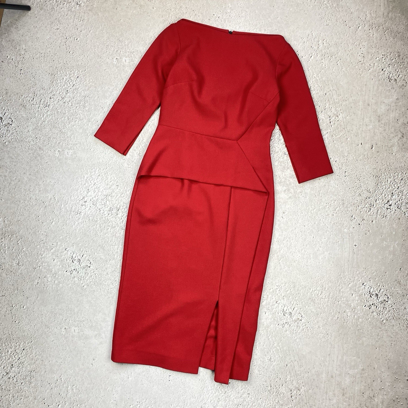 Roland Mouret Red Dress Good Condition 1500$ Size Us 8 UK12 IT44 D38