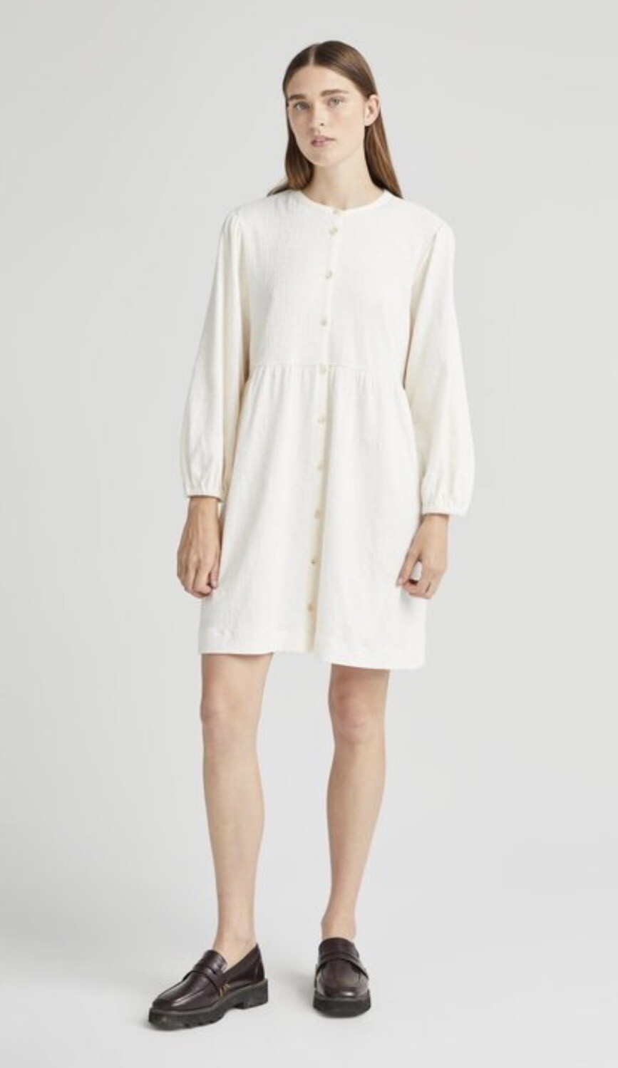 Richer Poorer Women’s Cloud Weave Cotton Button Down Dress Sz Small