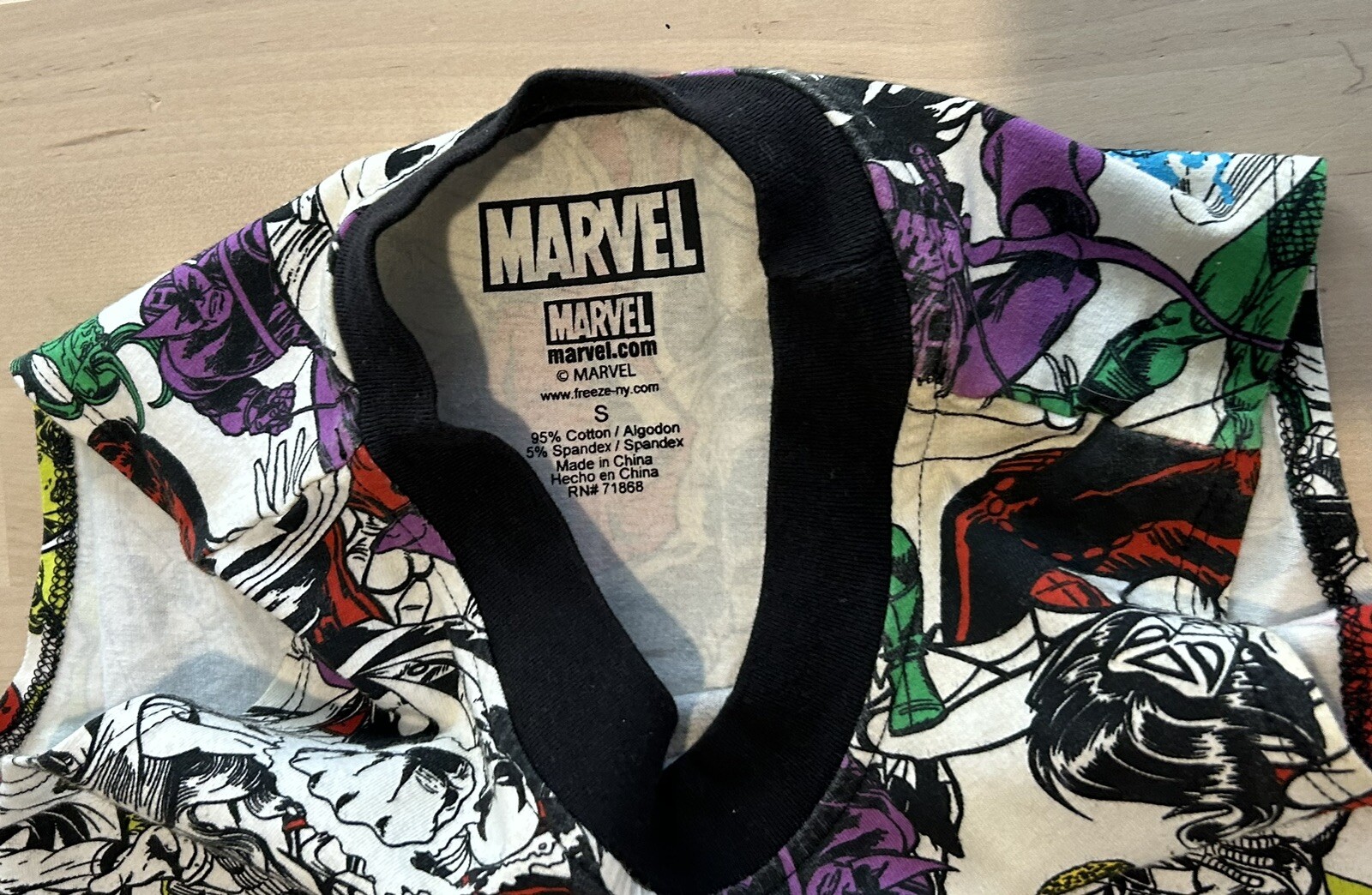 Marvel Comics Small Tank BodyCon Fitted Stretch Dress RN 71868 Hero’s & Villains