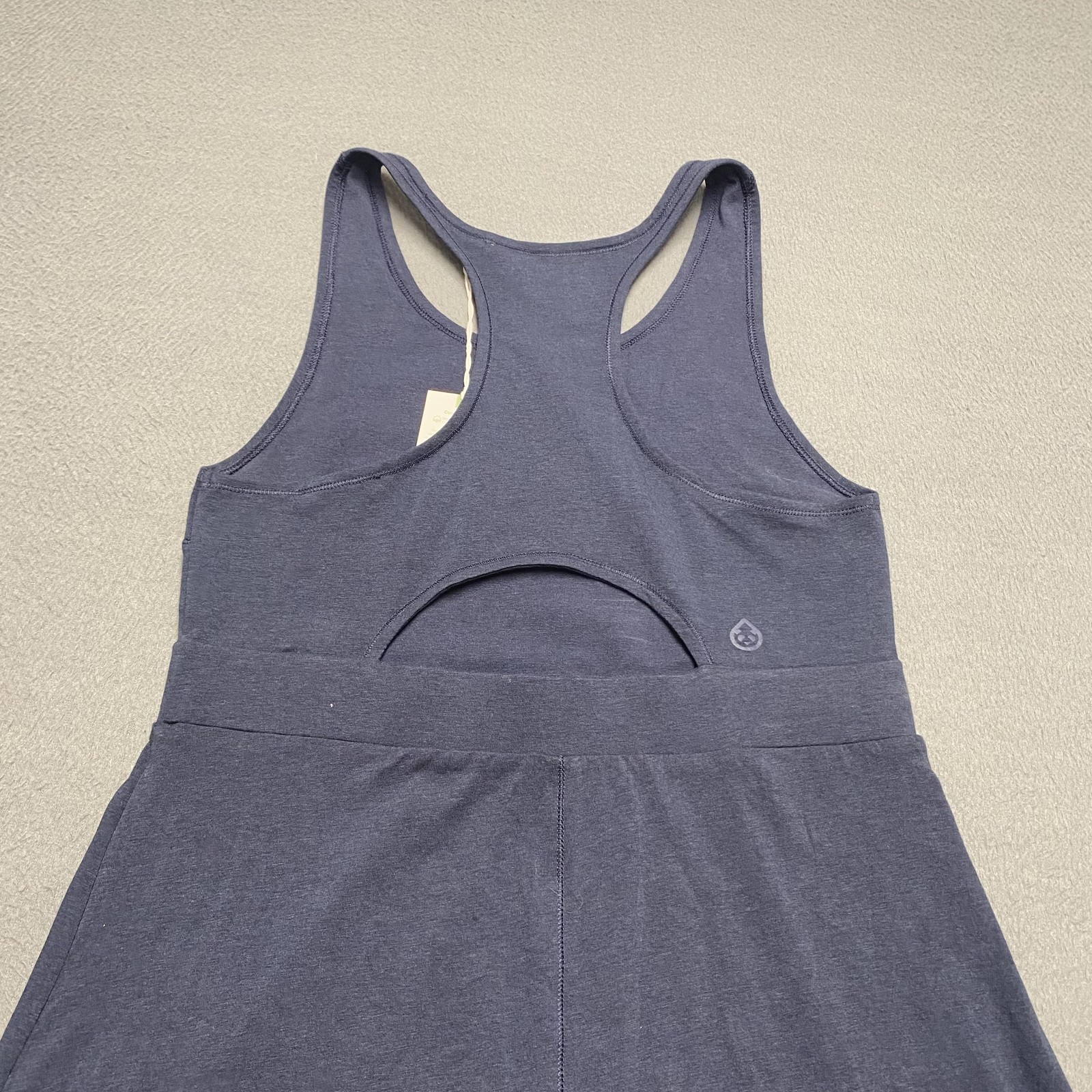 Tasc Performance Dress Womens Large Blue Rhythm Racerback Athleisure Tank Summer