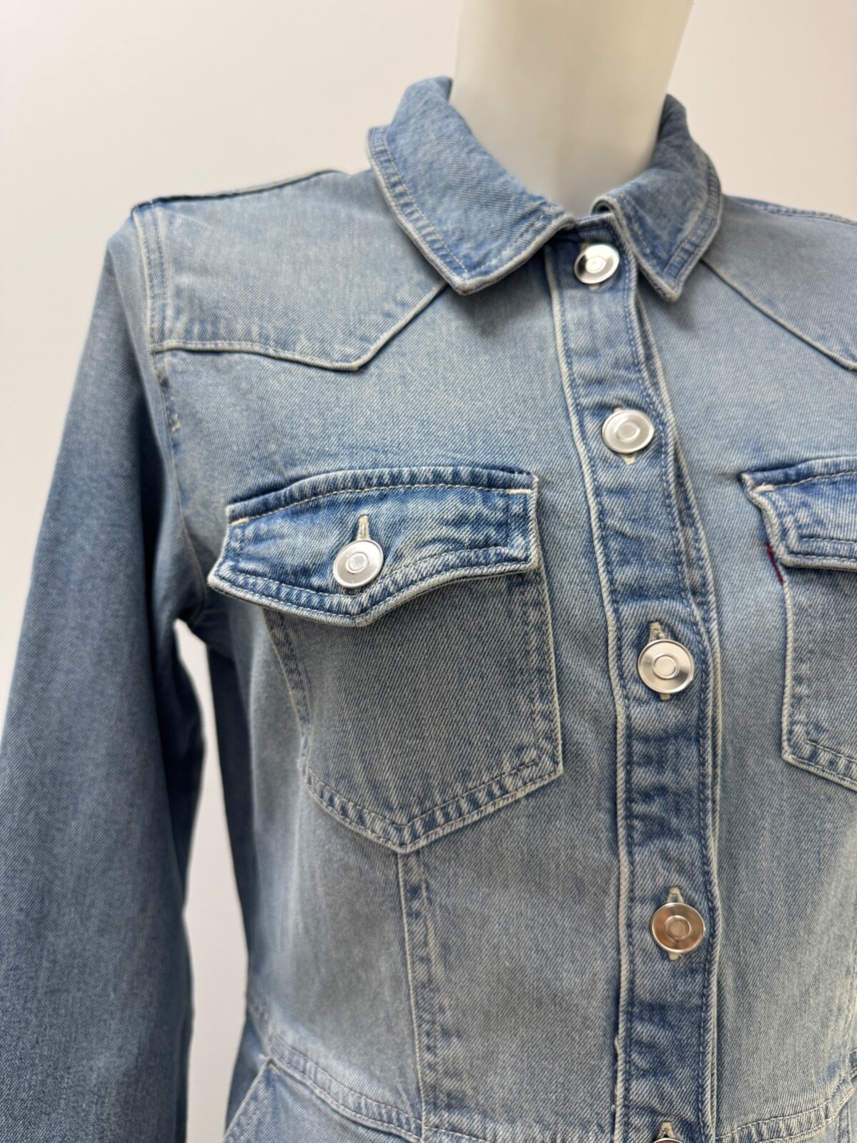 Ladies New Gap Denim Dress With Pockets In 3 colours Size XS S M L XL