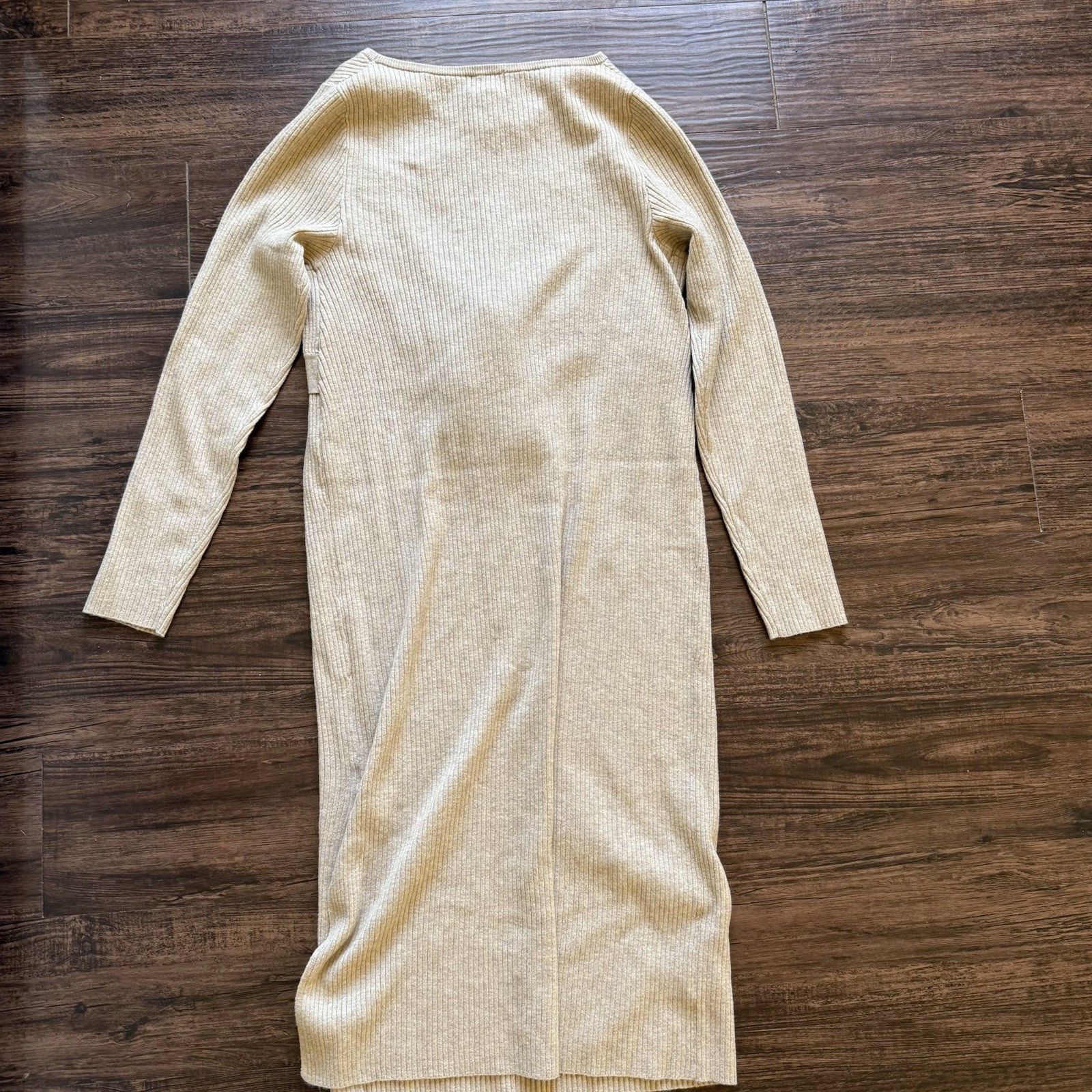 Isabel Maternity by Ingrid & Isabel Ribbed Knit Midi Dress Tie Waist Size Medium