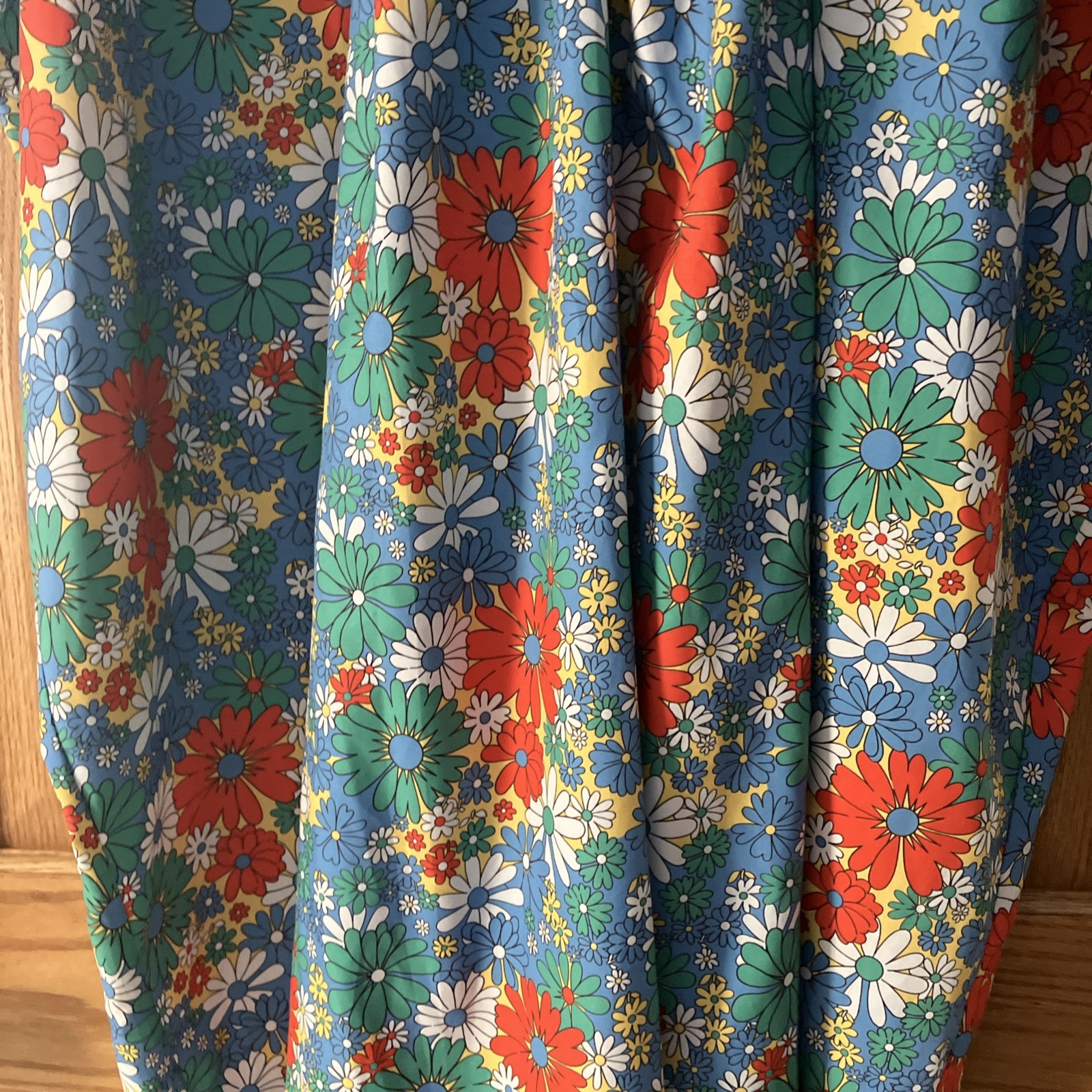 NWOT “Unique Vintage” Brand Mod Floral Boho Kaftan Mu Mu Dress Sz OS Mrs Roper!