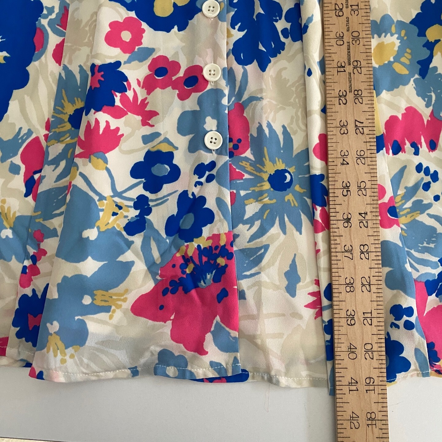 Modcloth Exciting Find Shirt Dress Size Small Belted Blue Pink Floral Button