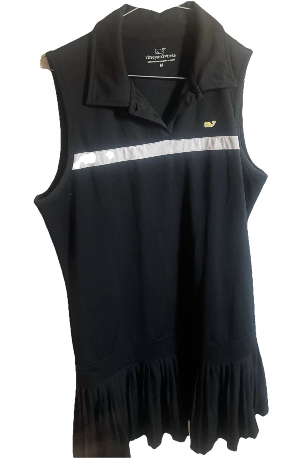 Vineyard Vines Dress Black Medium Performance Polo Pleated Tennis Golf Skirt