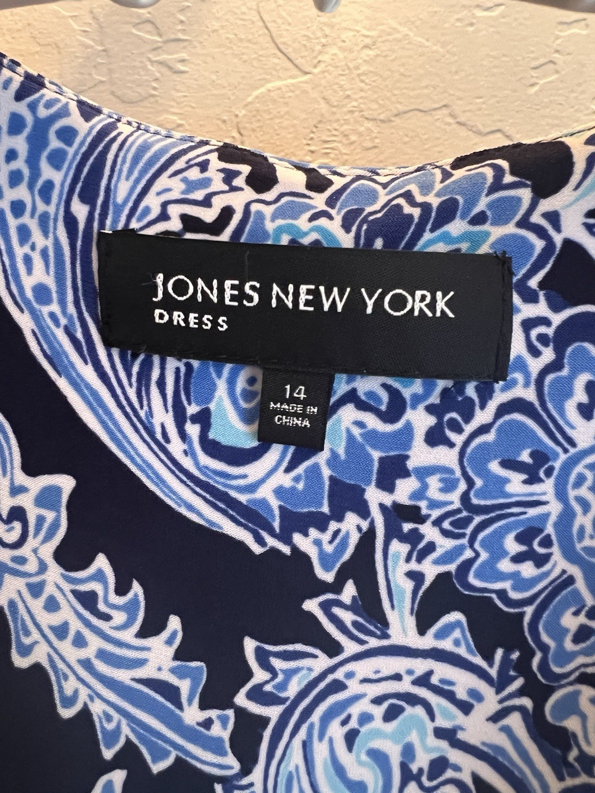 NWT Jones Of New York Machine Washable Sleeveless Dress Size 14