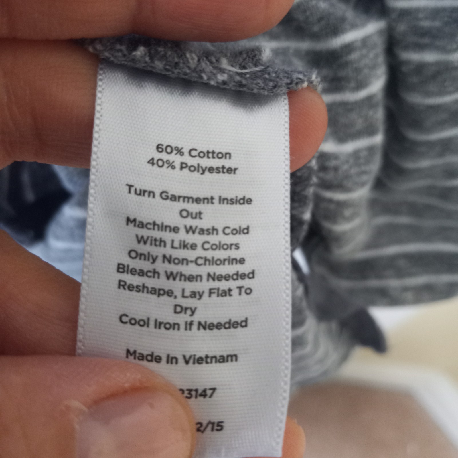 TALBOTS Women’s Gray Striped Pockets Cotton Blend Casual Career Resort Dress S