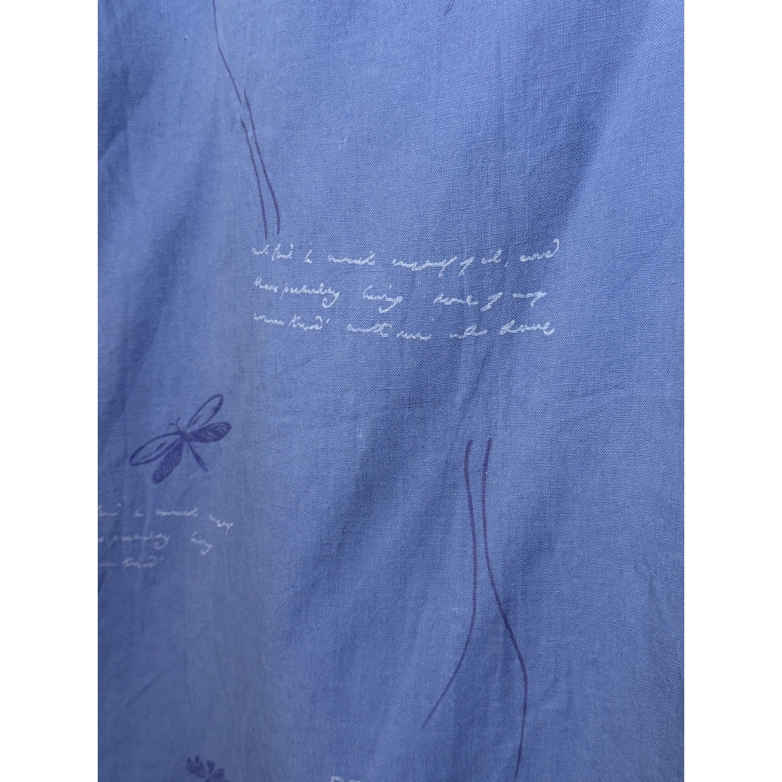 Portrait by Northern Isles 100% Pure Linen Blue Floral Dress Women’s 12