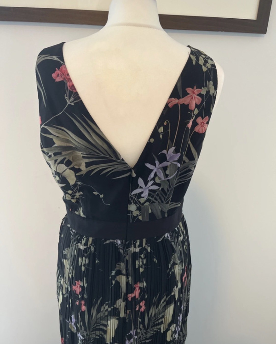 Ted Baker ‘Malinae’ Highland Tiered Pleated Midi Dress 3 12 BNWT