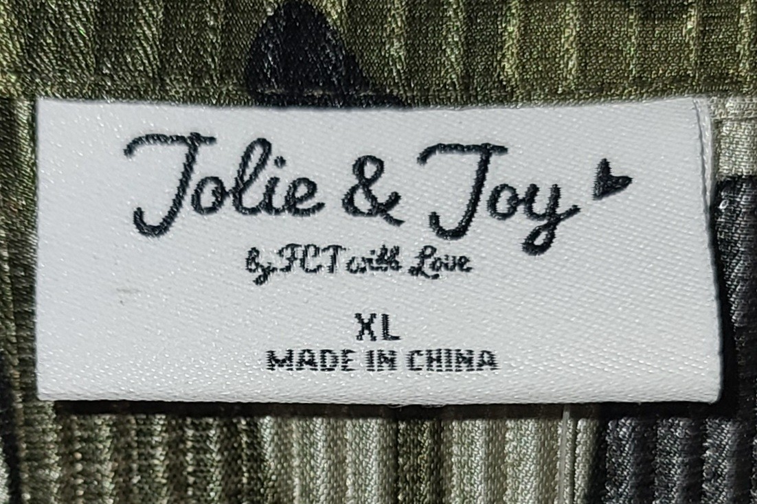Jolie & Joy Camouflage Button Up Dress with Short Sleeves Sz XL Y2K Airy Camo
