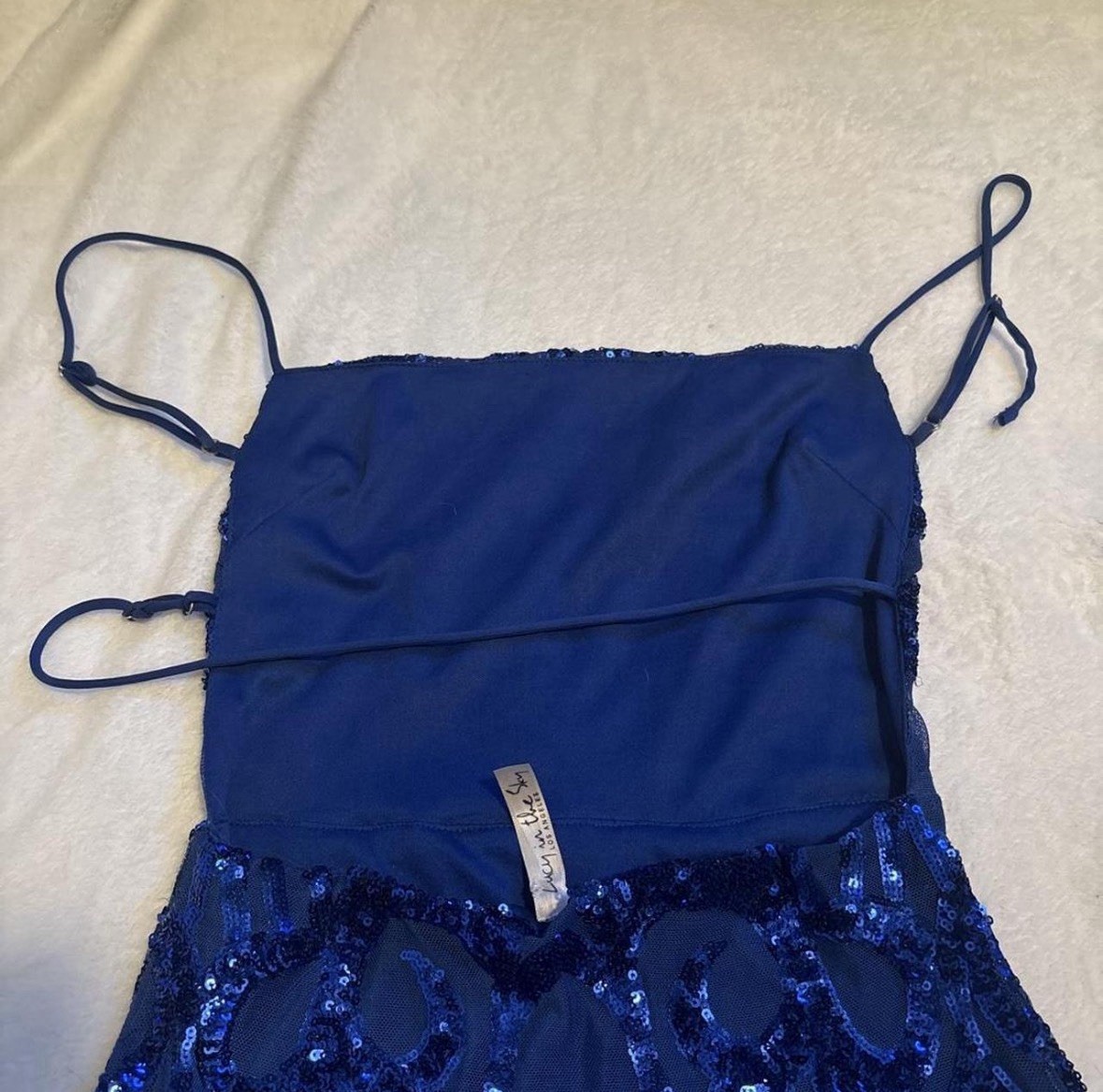 Lucy In the SkyBlue Sequin Bodycon Mini Dress • Party, Formal, Hoco, Clubbing
