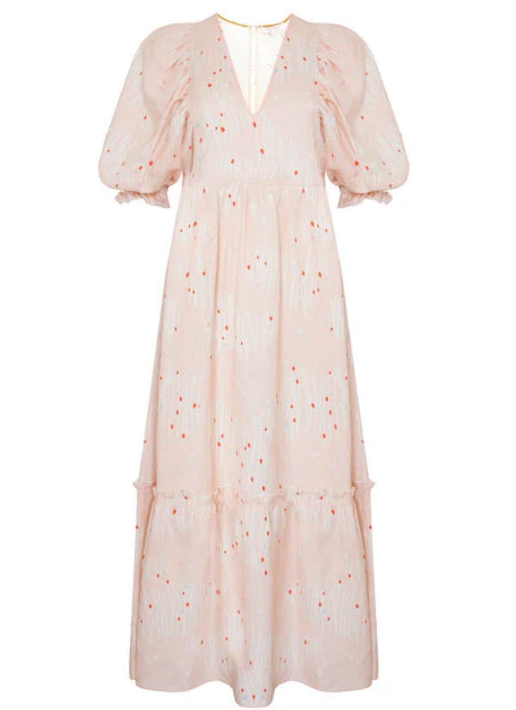 Hunter Bell Palmer Abstract Coral Dress S $445