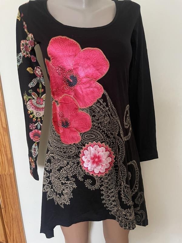Women Desigual dress black cotton S