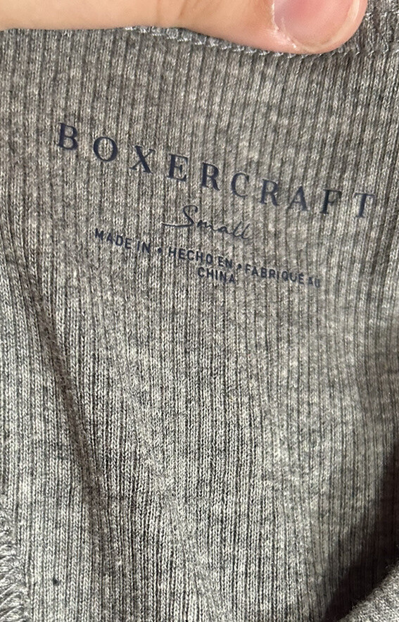 Boxercraft Women’s Ladies Gray PLACKET MIDI DRESS Oxford Heather Size Small NWT