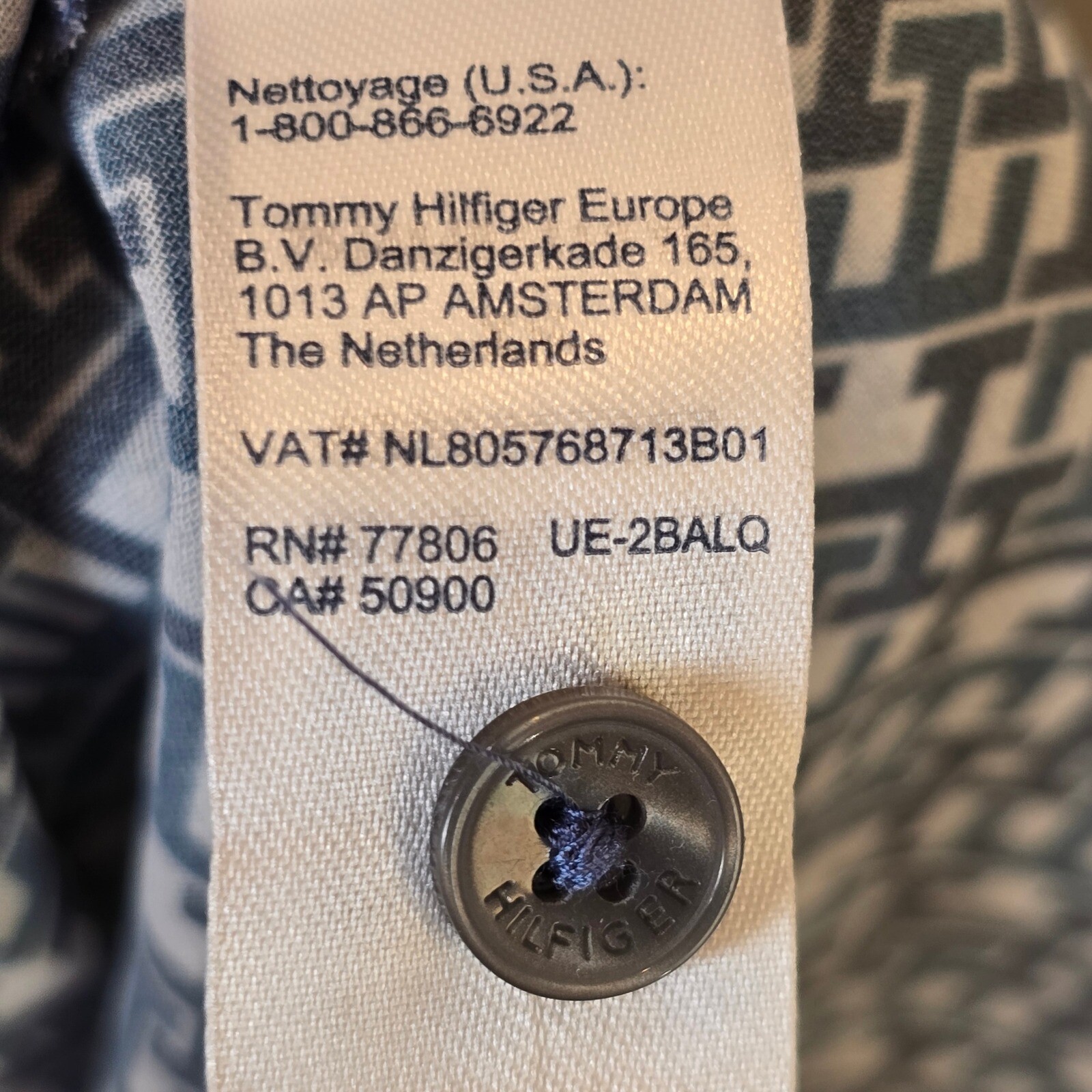 Tommy Hilfiger Dress Monogram Chiffon Midi NWT Womens XS Short Sleeve Blue
