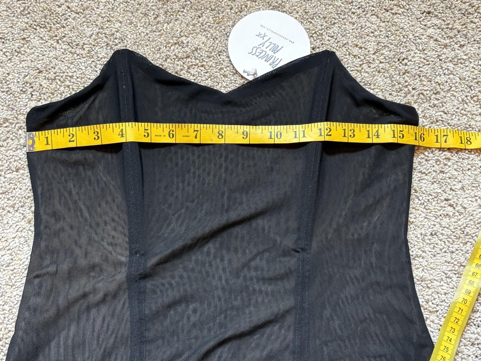 Princess Polly Azriel Black Corset Mini Body Con Dress Sheer Sexy New Size 8