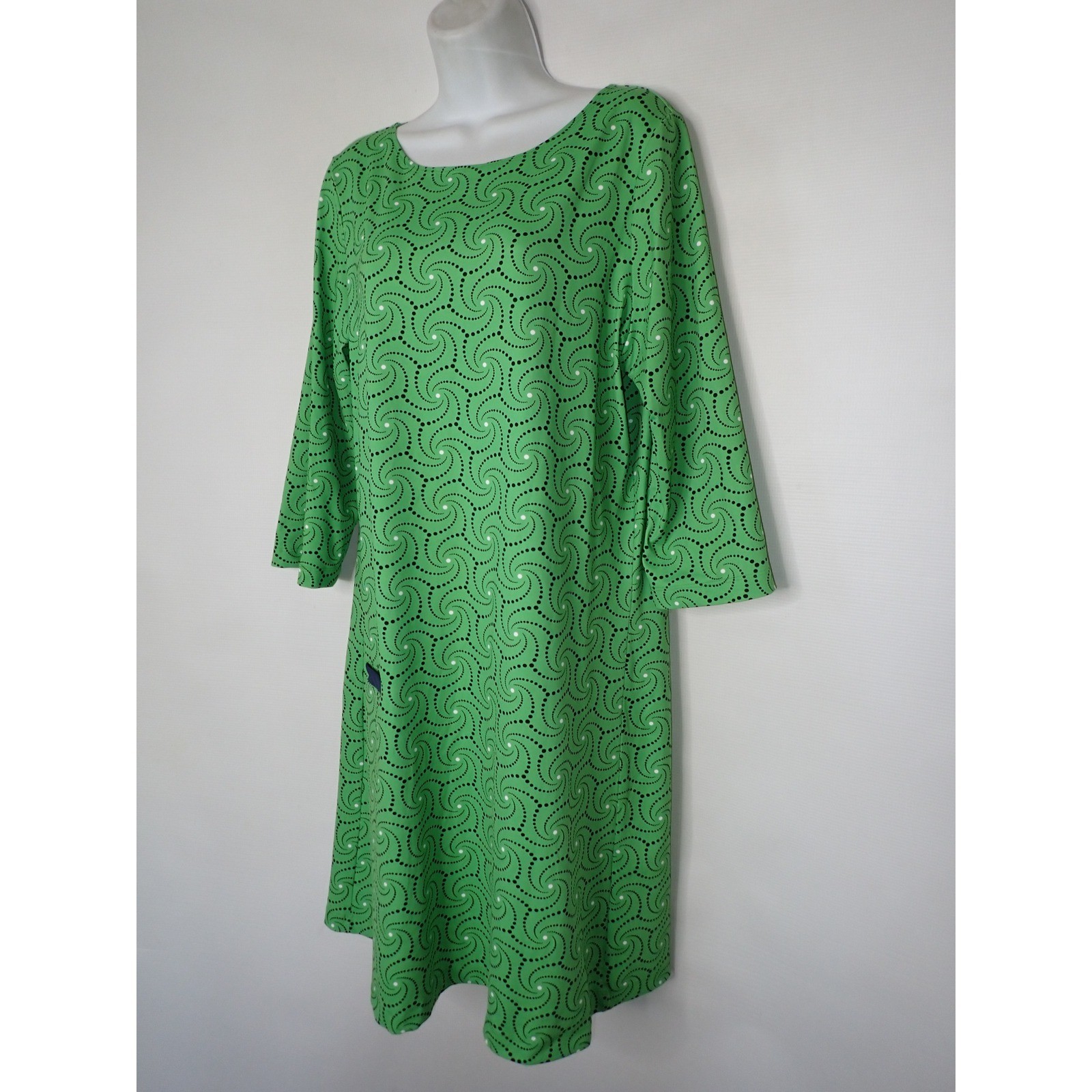 MELLY M Boatneck Cayman Shift Dress Green Blue Career Office Women’s M