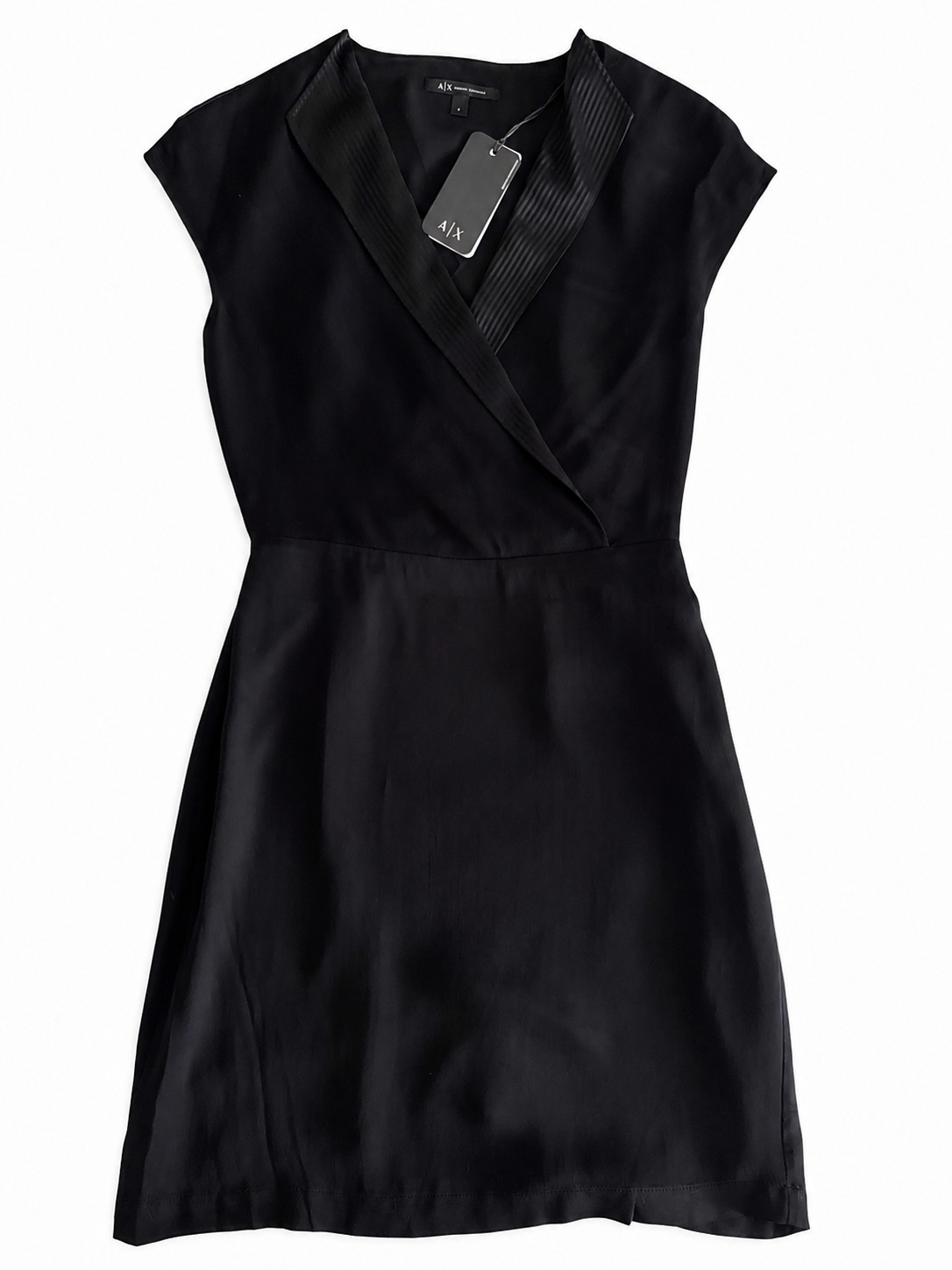 A/X Armani Exchange Black Wrap Dress Size 0