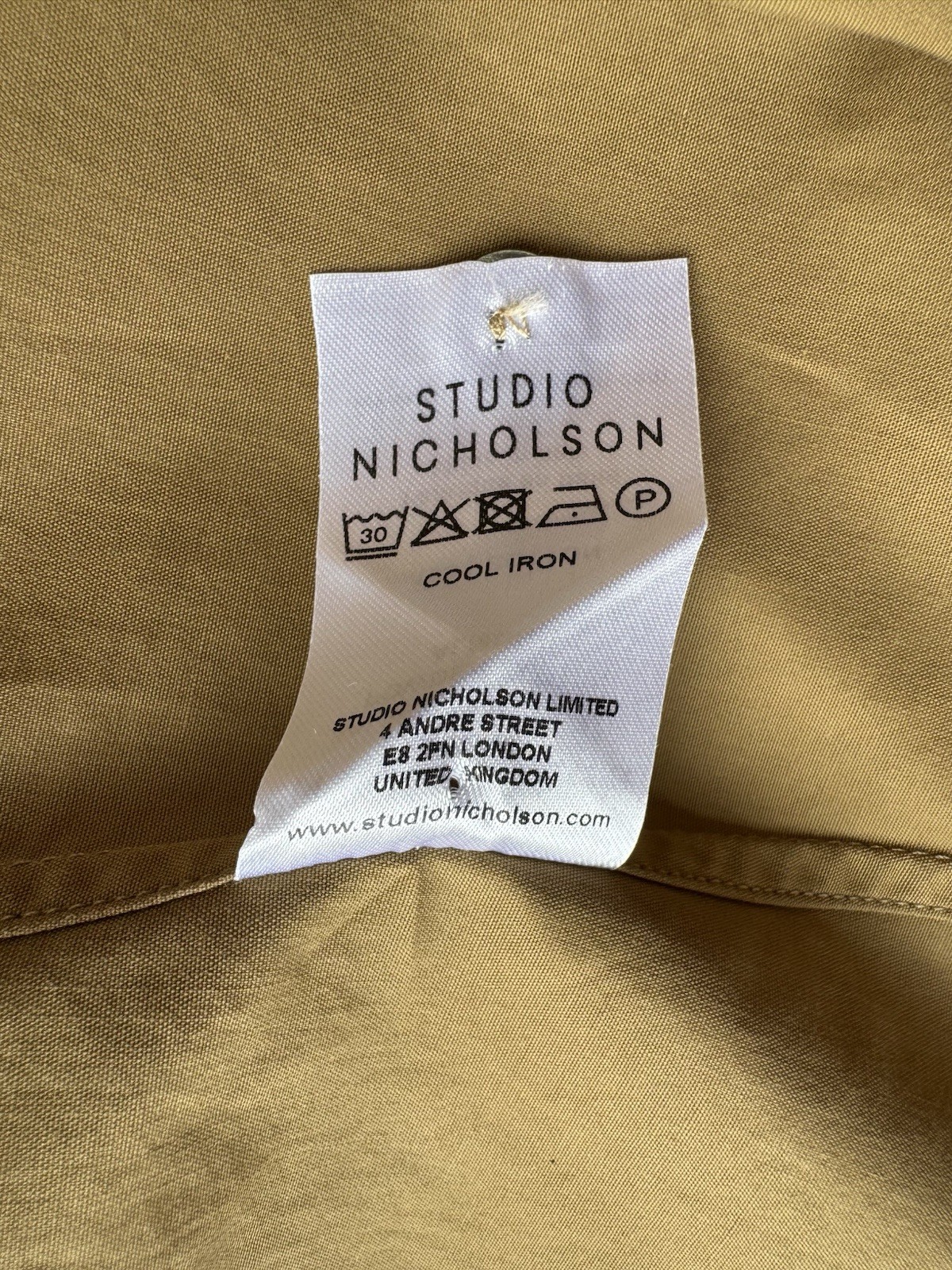 Studio Nicholson Cotton Poplin Villeroy Shift Dress Mid Length Sz 1 S