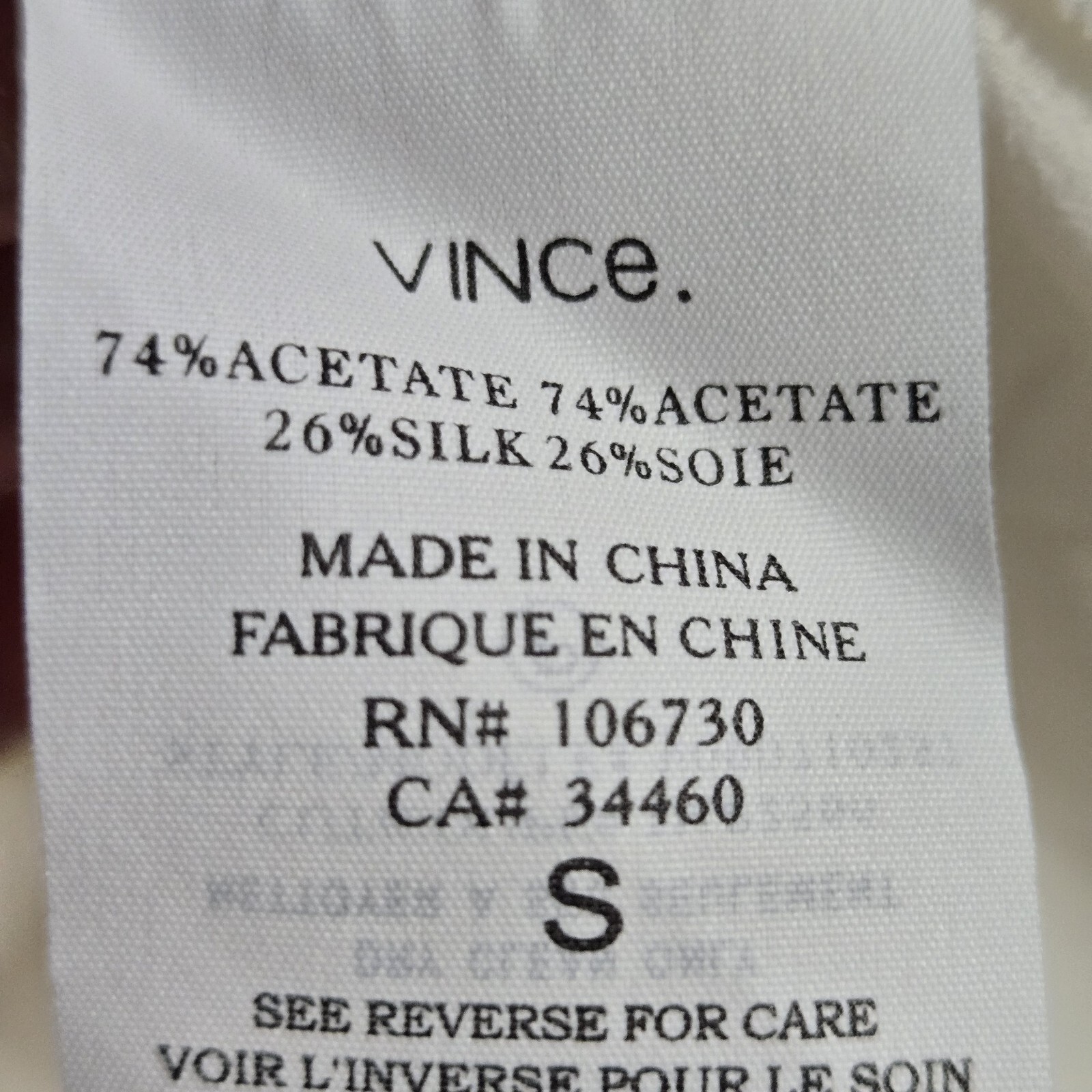 Vince Ivory Silk Blend Ruffled Button Down Tank Top Size SMALL