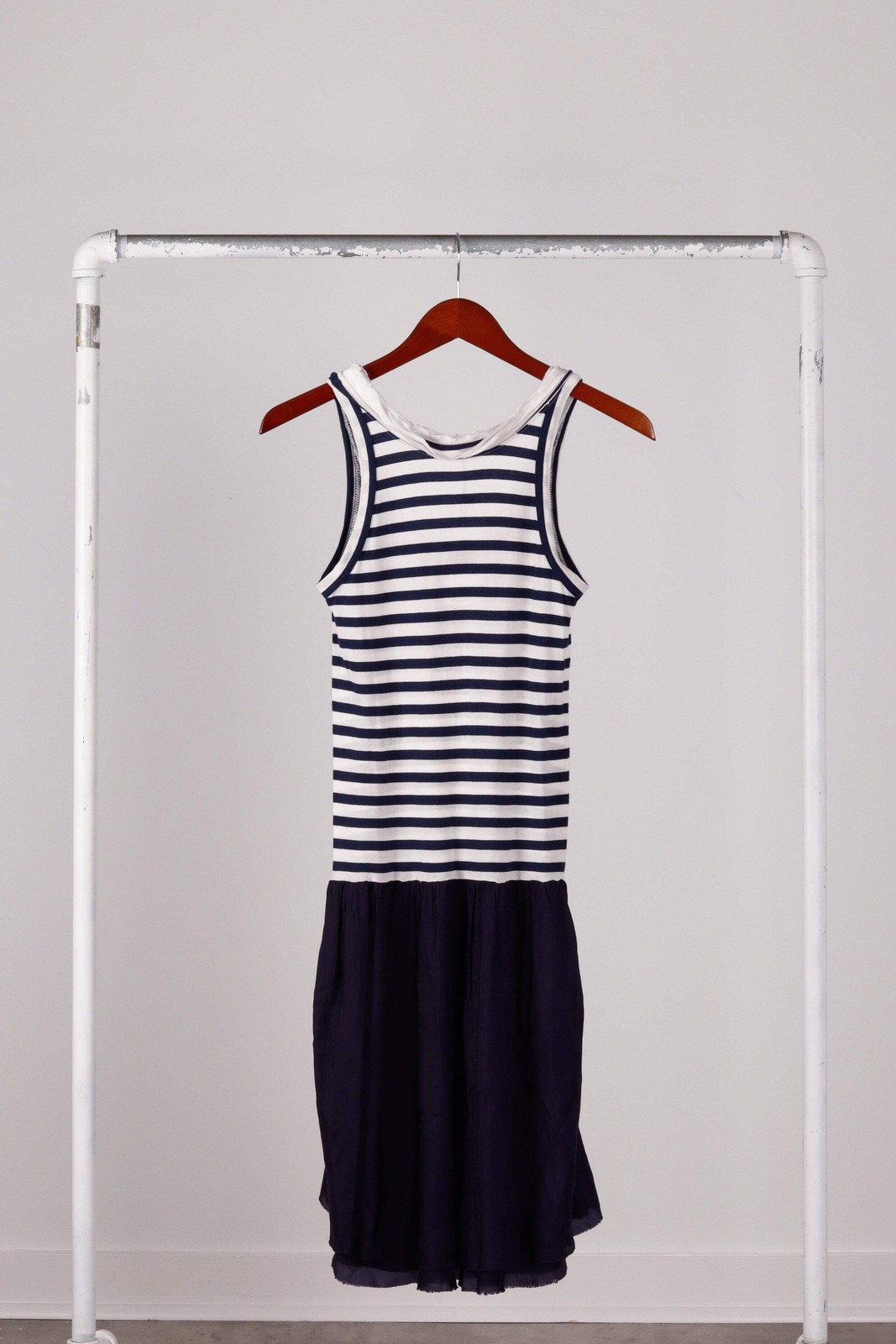 Sacai Luck SS12 ‘Striped Mixed Material’ Midi Dress (2012)