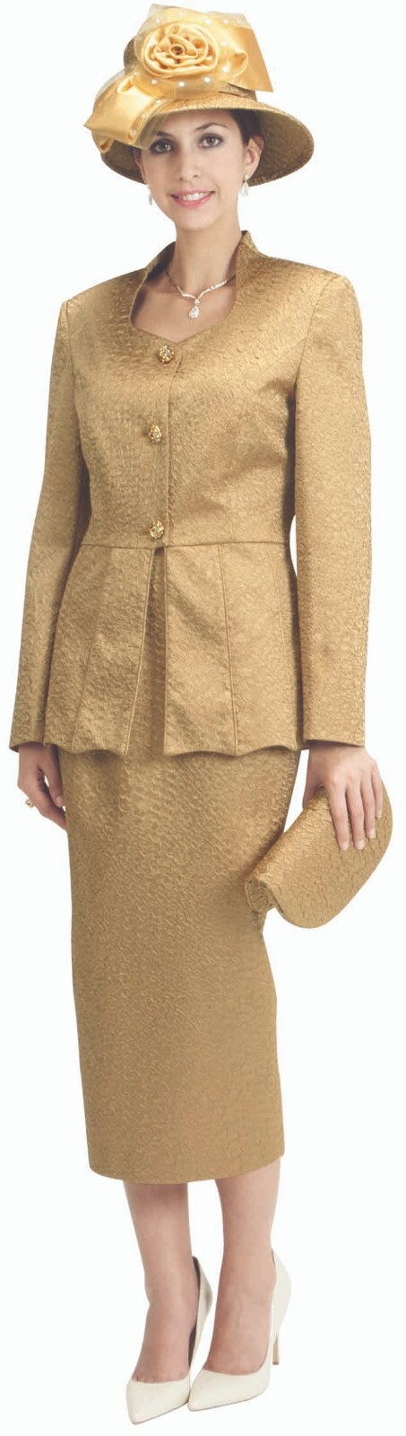Sunday Best Women Church Suit – Soft Crepe Fabric – Standard to Plus Size – 366