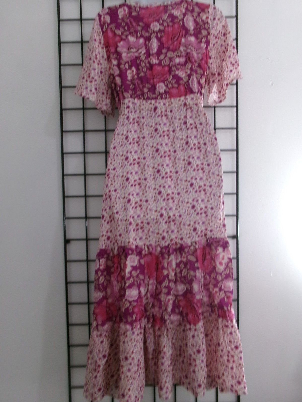 “NEW” R. VIVIMOS 🌸 SMALL / 4 / 6==ROSE FLORAL PRINT / BOHO HIPPIE MAXI DRESS