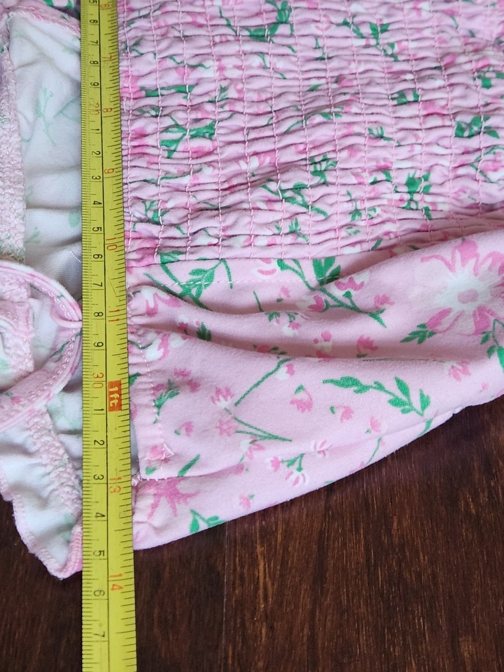 Ardene Floral Pink Babydoll Cami Ruffled Mini Dress Size Small
