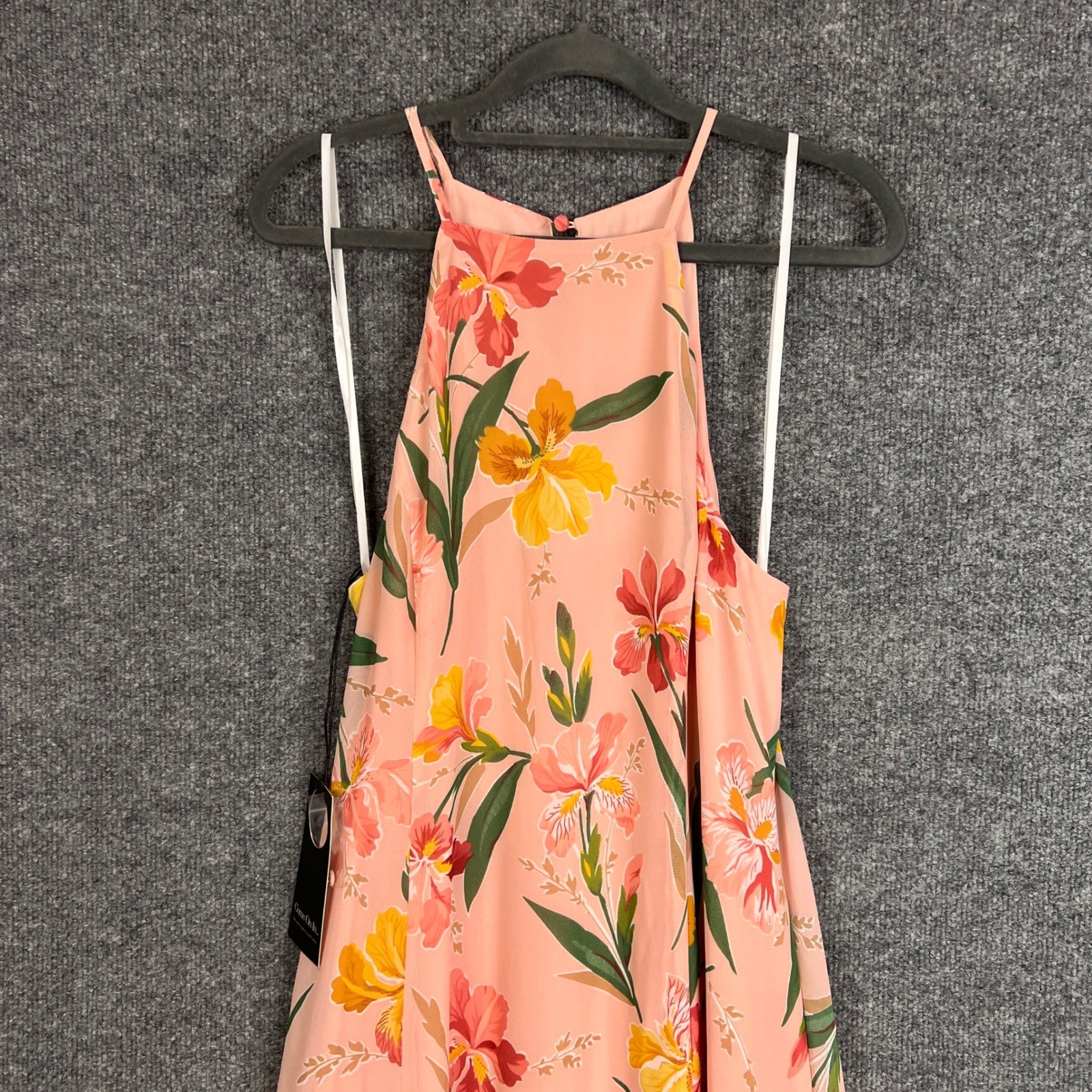 NEW Privacy Please x REVOLVE Lehunt Dress Pink Floral Halter Midi Dress XL