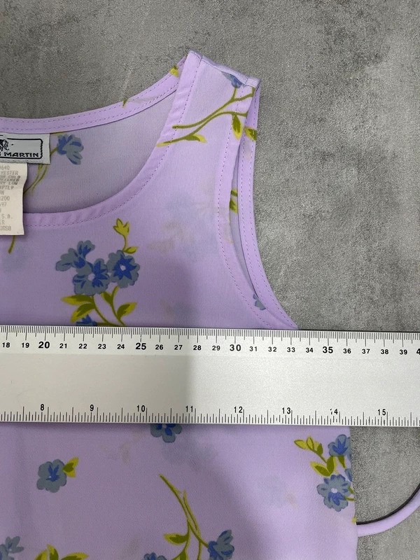 Vintage 90’s Jonathan Martin Lavender Dream Mini Dress Size 8USA xxxs (UK 2)