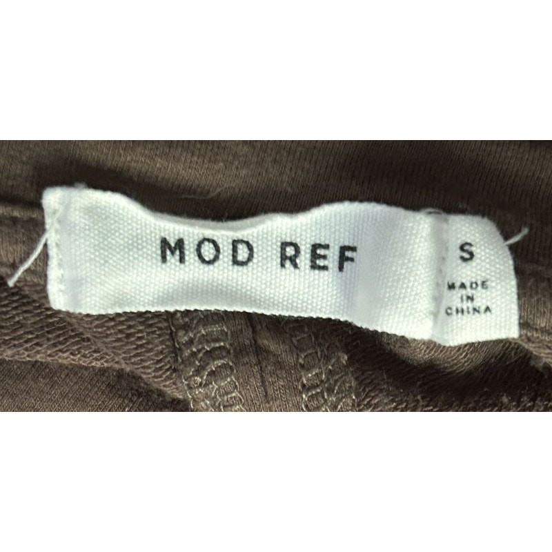 Mod Ref Sleeveless, Open Back Wrap Tie Waist Brown Knit Maxi Dress Small