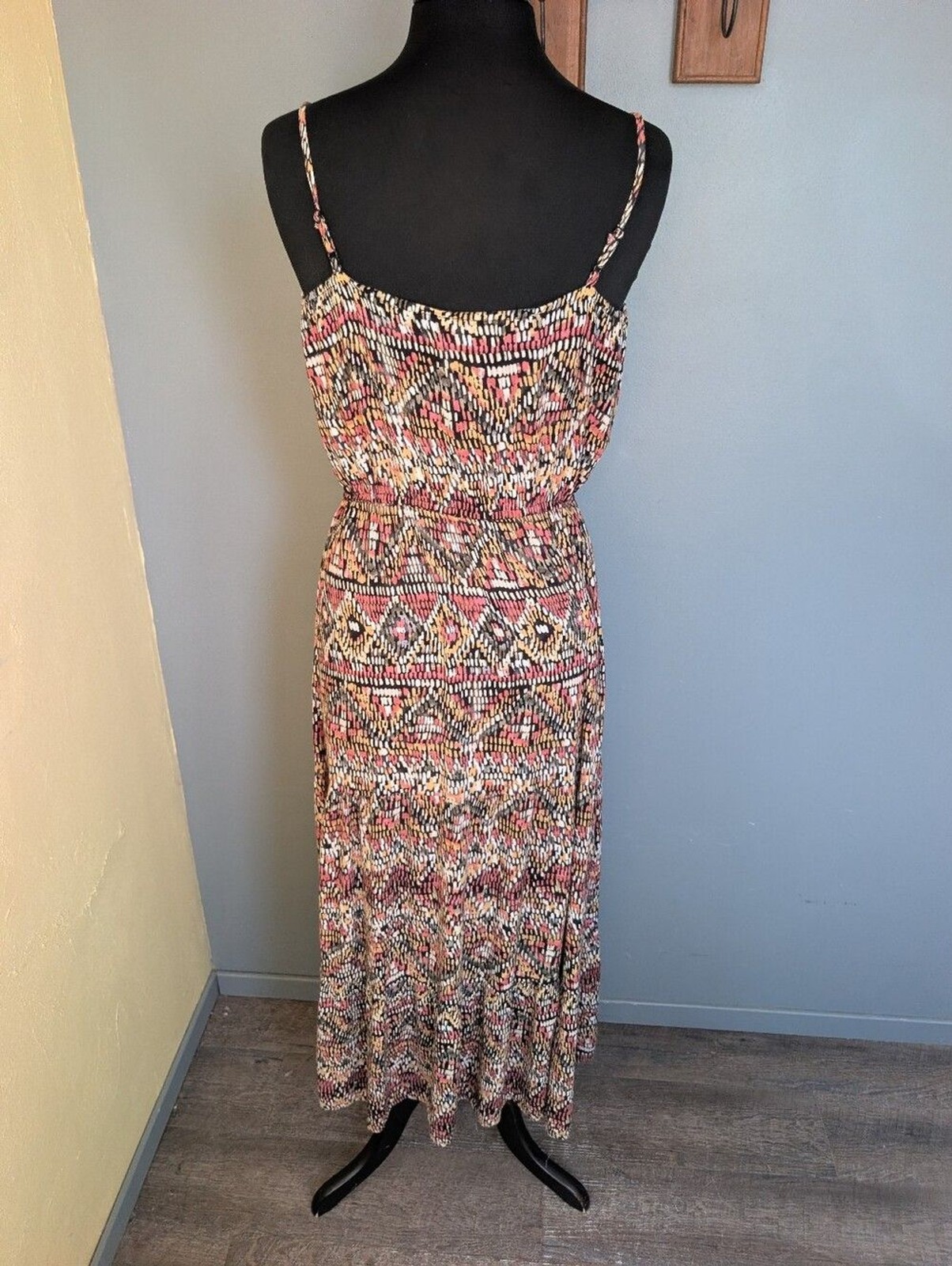 Lightweight Printed Pink Multi-Color Sleeveless Maxi Dress