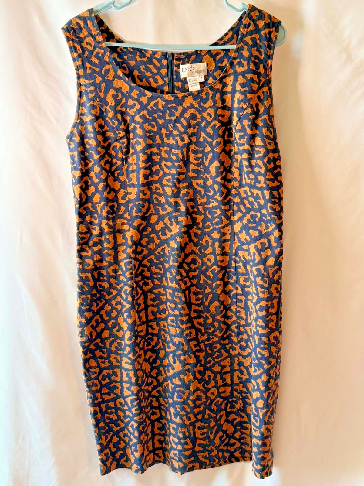 Moda Spiegel Size 14 Leopard Print Dress