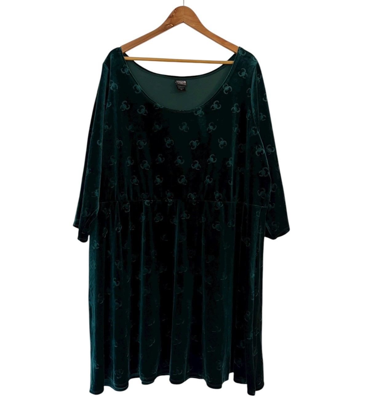 Her Universe Marvel Loki Dark Green Velvet Dress Size 5X