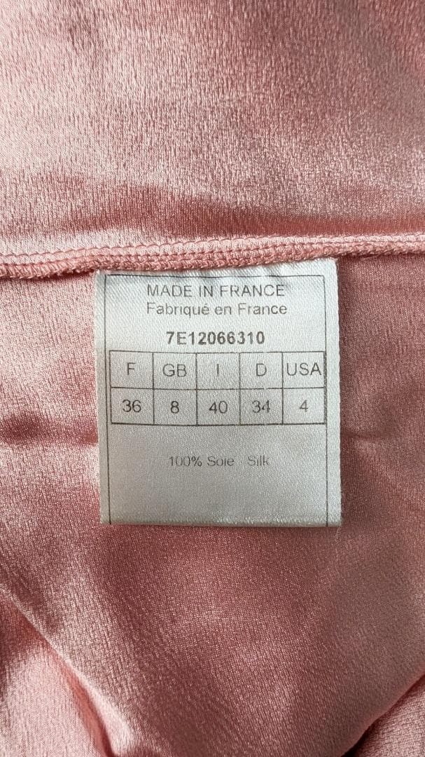 Christian Dior 2007SS John Galliano Runway Collection Pink Silk Draped Dress 36