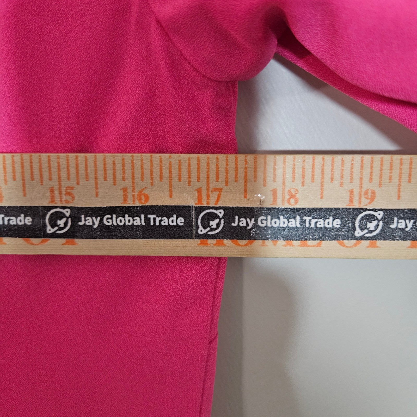 Vilagallo Pink Keyhole Tie Sleeve Shift Dress Made in Spain Size 38