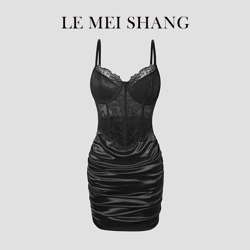 Hot Girls Slim Spaghetti Strap Mini Dresses Women Sexy See Through Flower