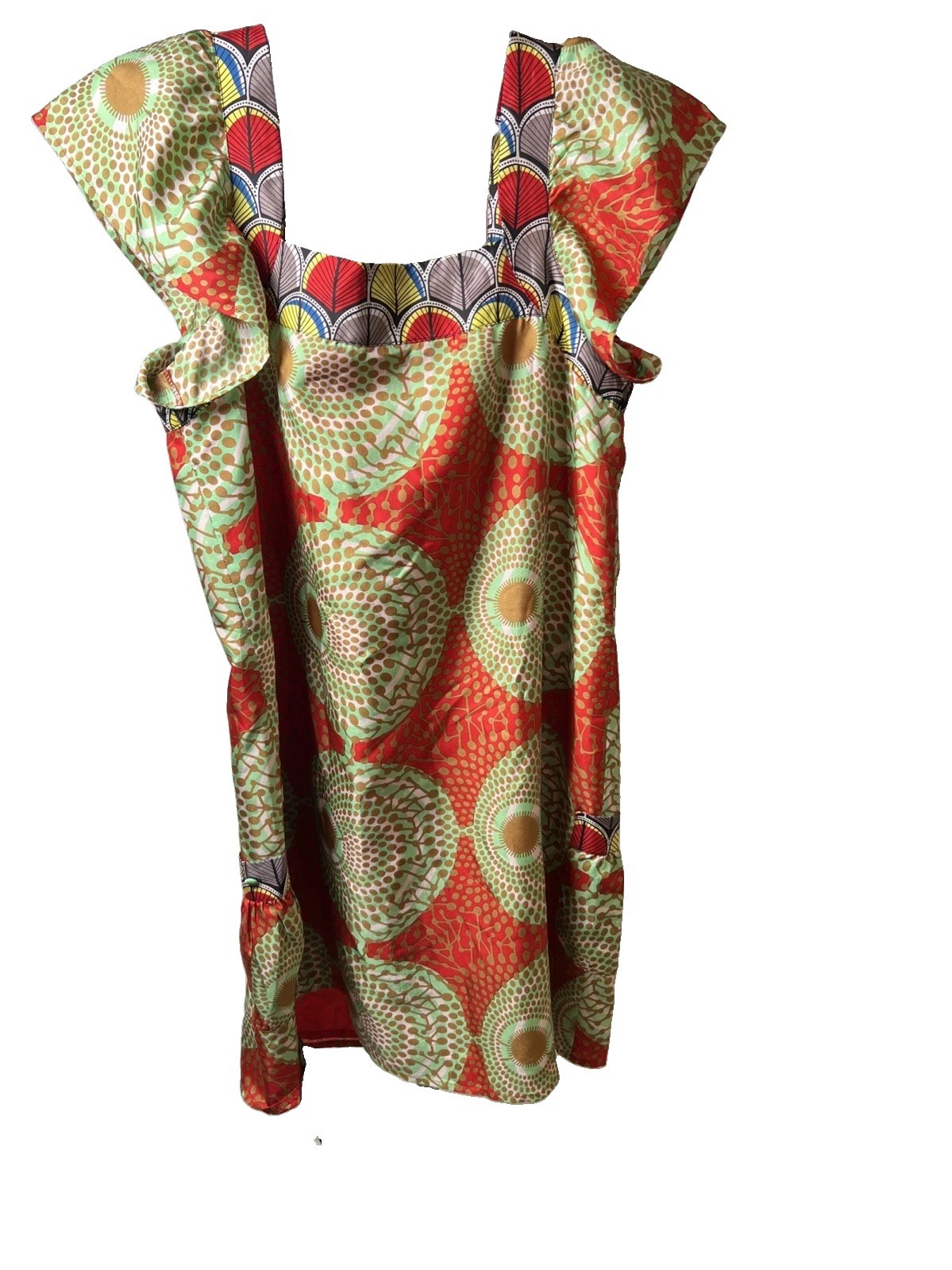 Hanna G. 100% Silk Shell Mini Float Dress polyester lined Pockets size Medium