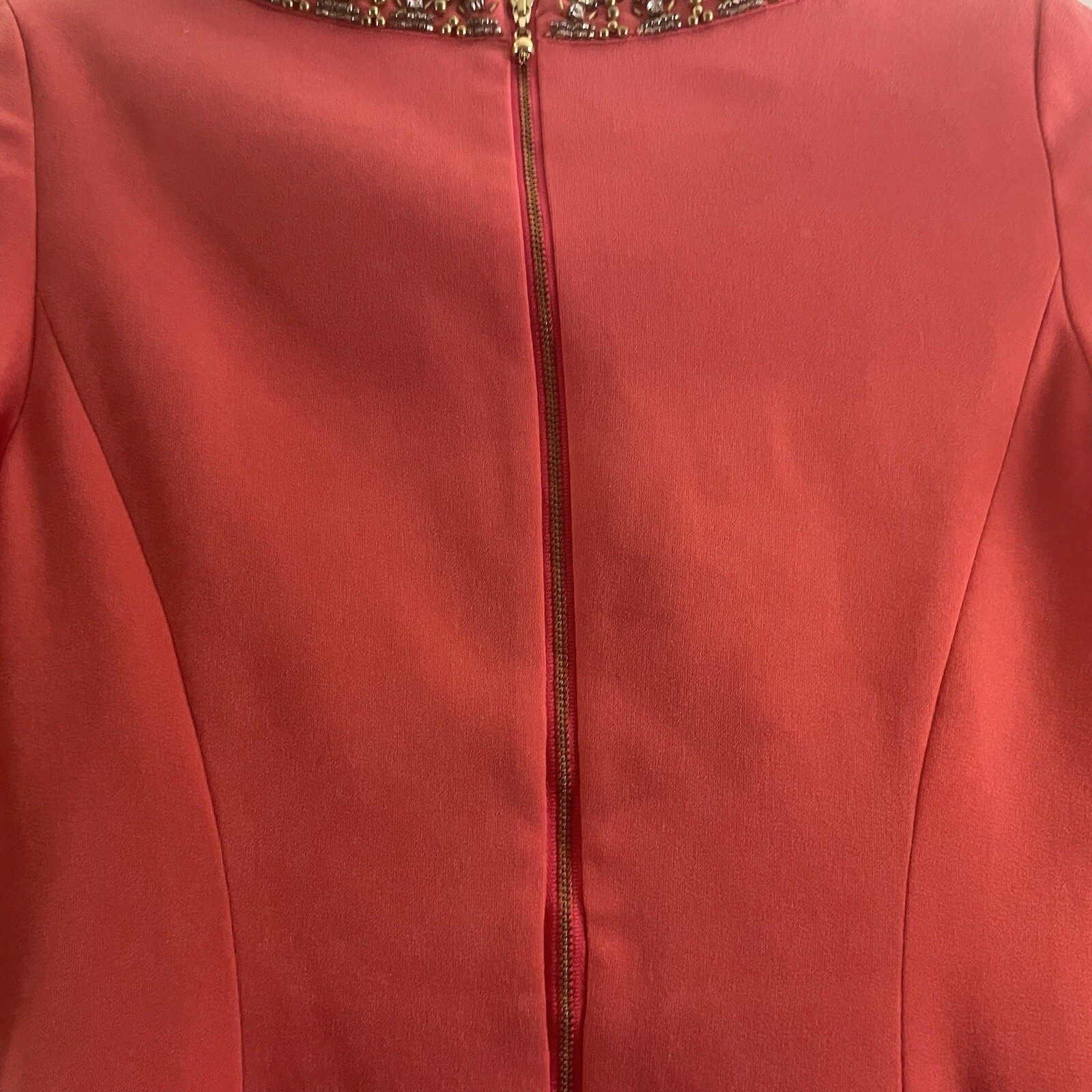 Lilly Pulitzer – Bronte Shift – Watermelon Pink – Beaded Neckline Dress sz 2