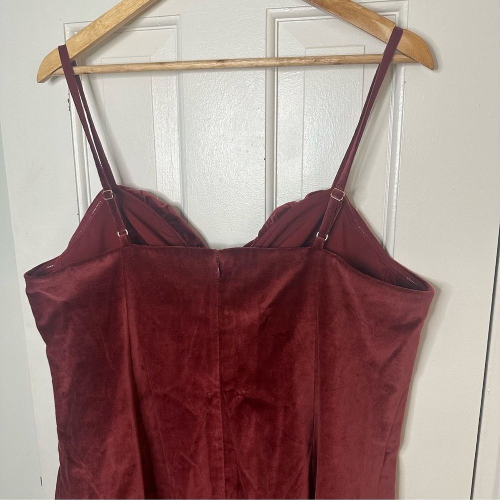 MICHAEL KORS Burgundy Velour Mini Dress Holiday Dark Romantic Sexy Cocktail 16