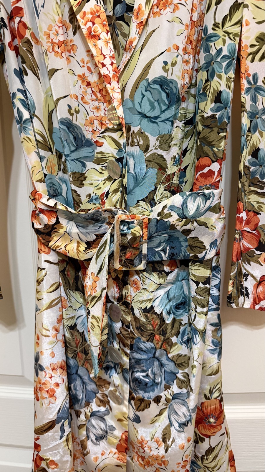 Merivale Australia Ladies Button Front Floral 3/4 Dress Size 4 US/ 8 AUS