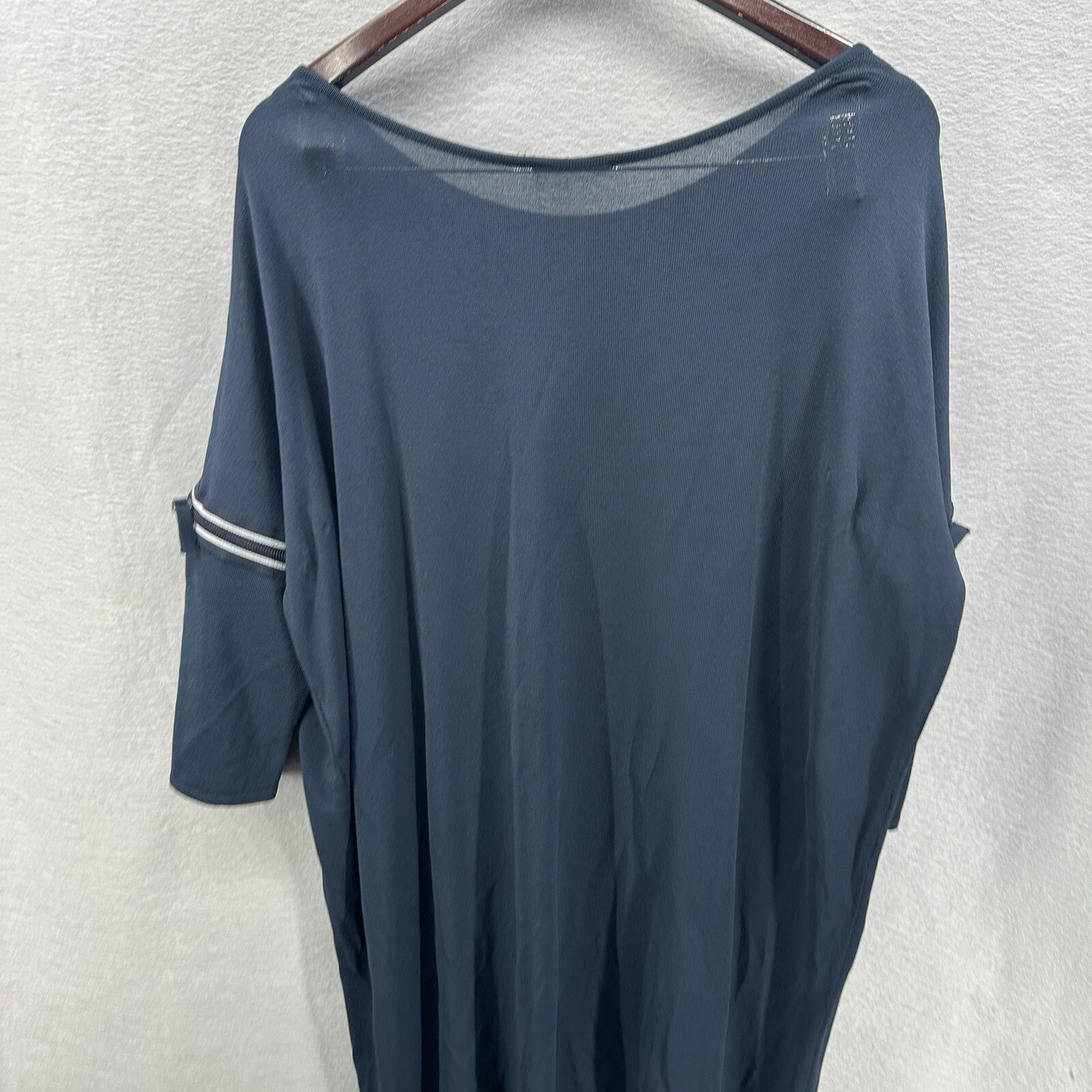 Annette Gortz Shift Dress Womens M Blue Office Minimalist Lagenlook Quiet Luxury