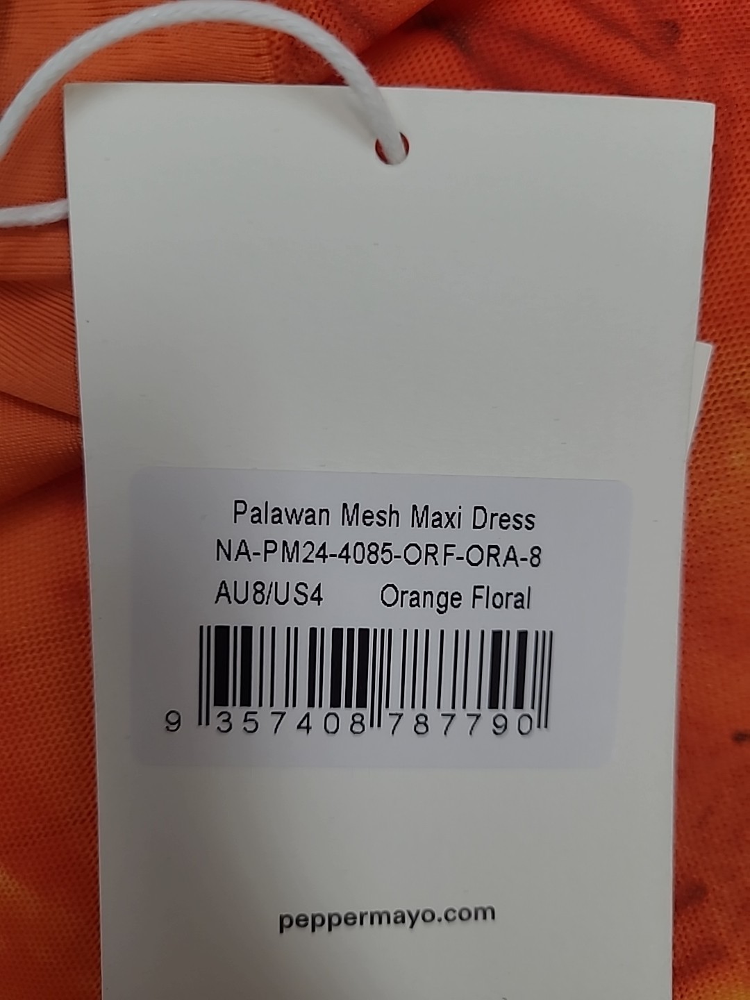 New Peppermayo Palawan Mesh Maxi Dress Women’s US Size 4
