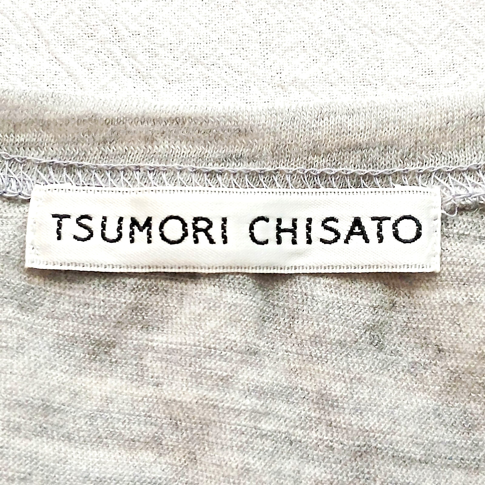 Tsumori Chisato Tunic dress Embroidered Ballerina Size Wool Gray Silk Velvet