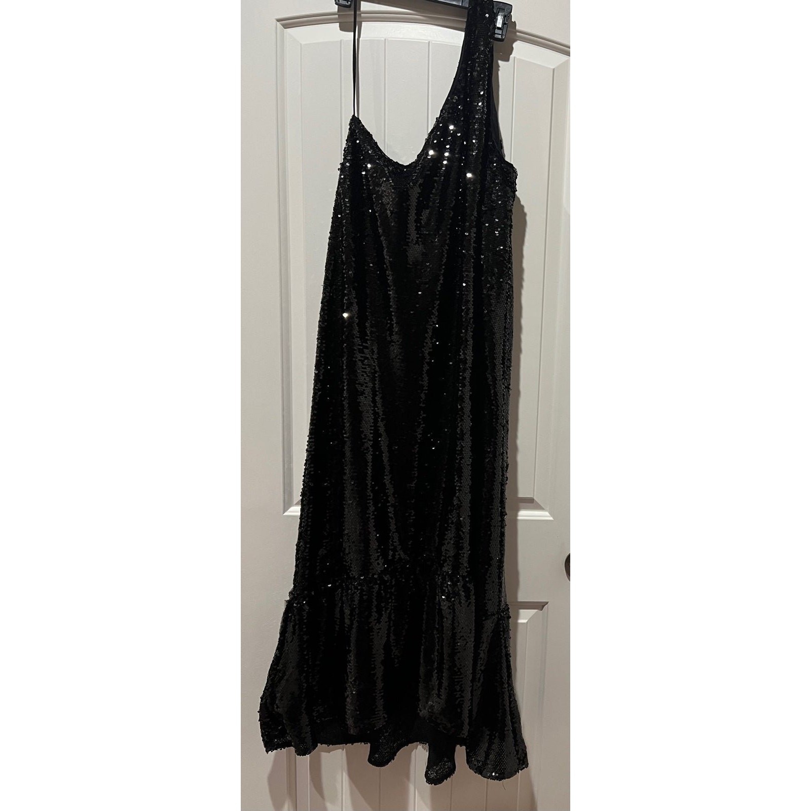 NWT❤️Anthro Maeve One-Shoulder Sequin Dress szXL