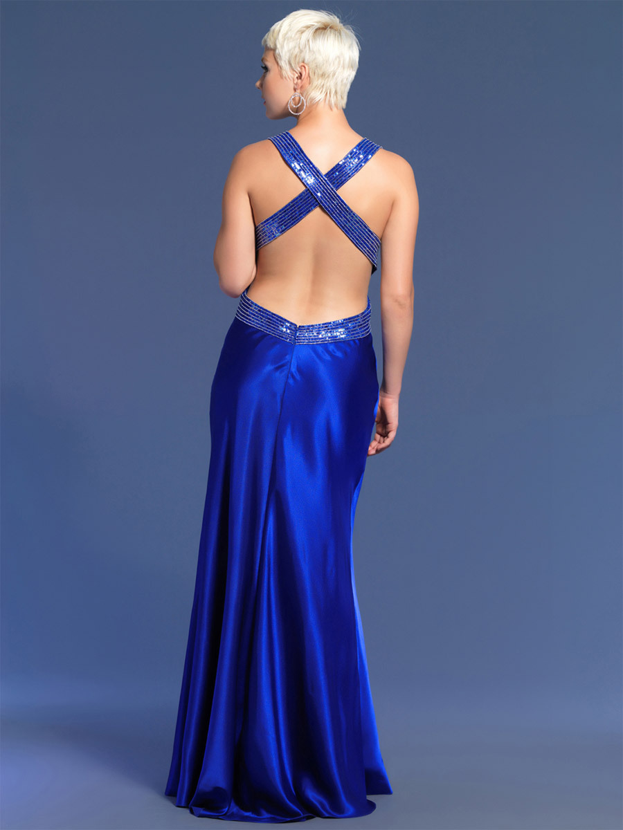 Dave & Johnny 3888 Women’s Sweetheart Neckline Long Dress Gown, Size 2