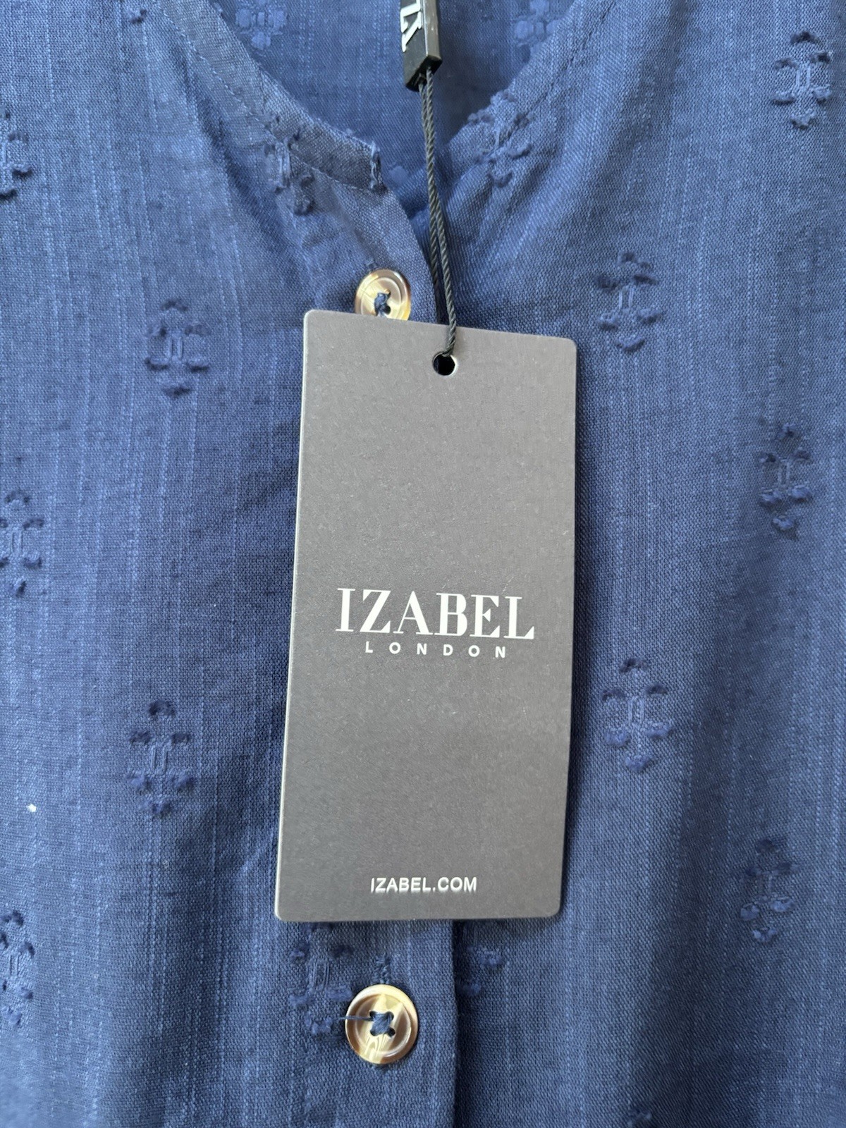 Izabel London Embossed V-Neck Knee Length Dress Size 8 New With Tags