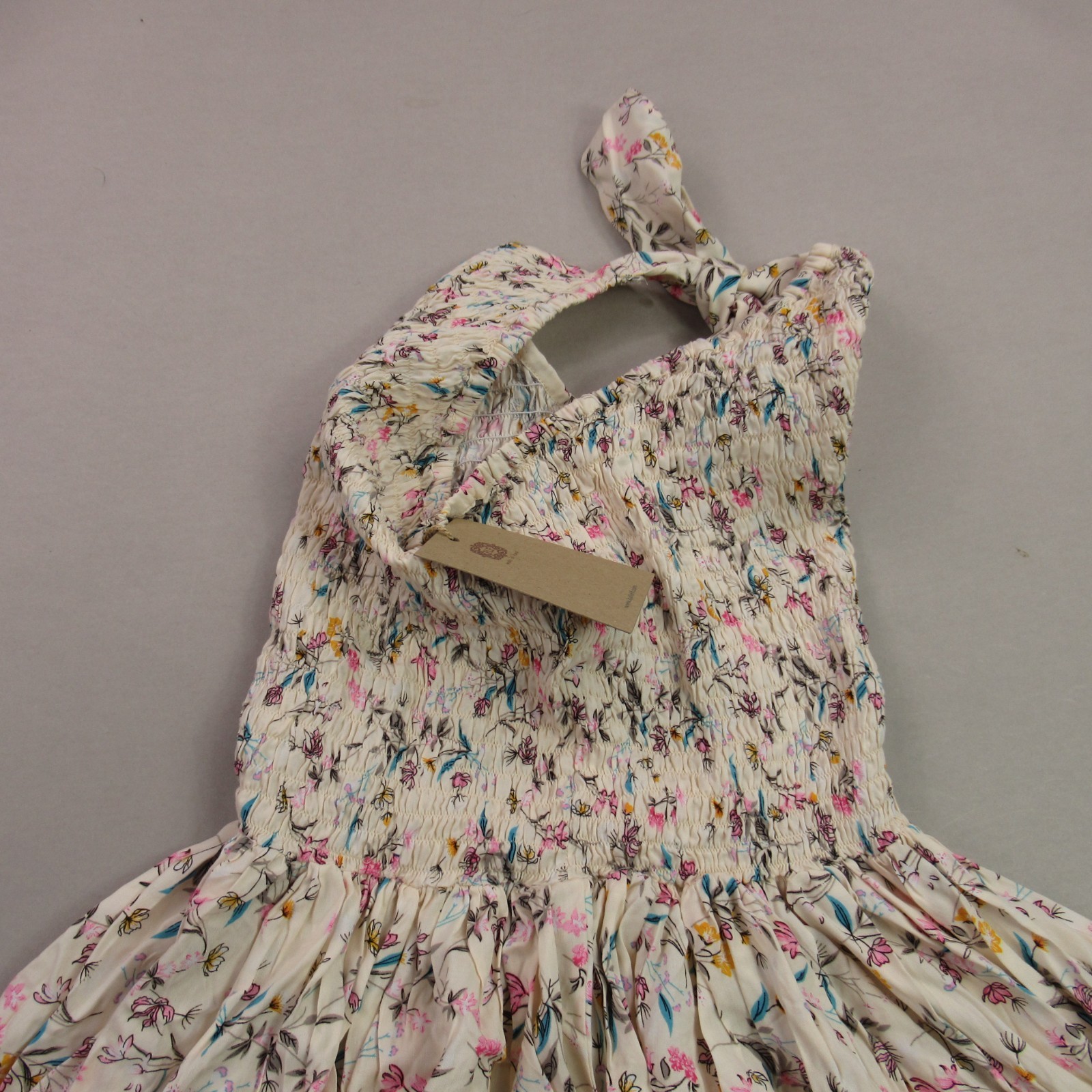 Elf Dress Womens Medium Sleeveless Lightweight Crew Neck Floral Casual