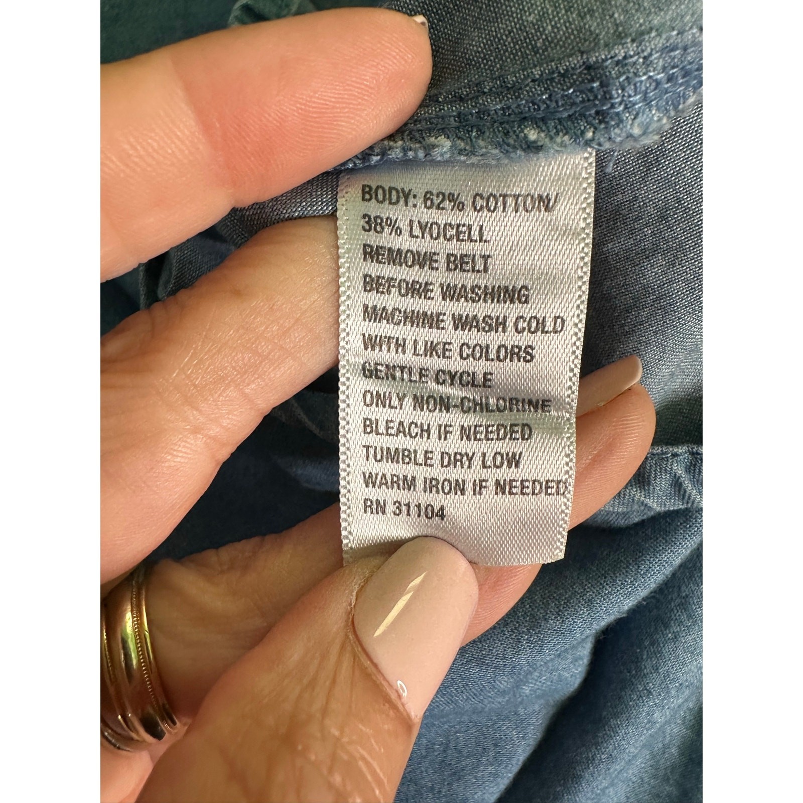 Red Camel blue chambray long sleeves dress size 3X
